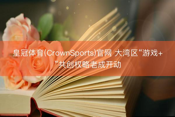 皇冠体育(CrownSports)官网 大湾区“游戏+”共创权略老成开动